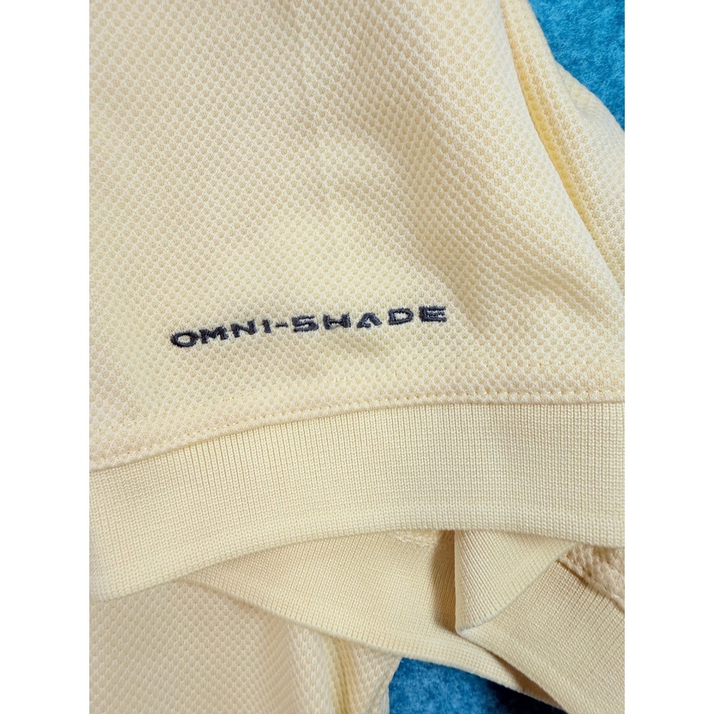 Columbia PFG Mens XL Yellow Omni-Shade Performance Fishing Polo Shirt - Picture 4 of 11